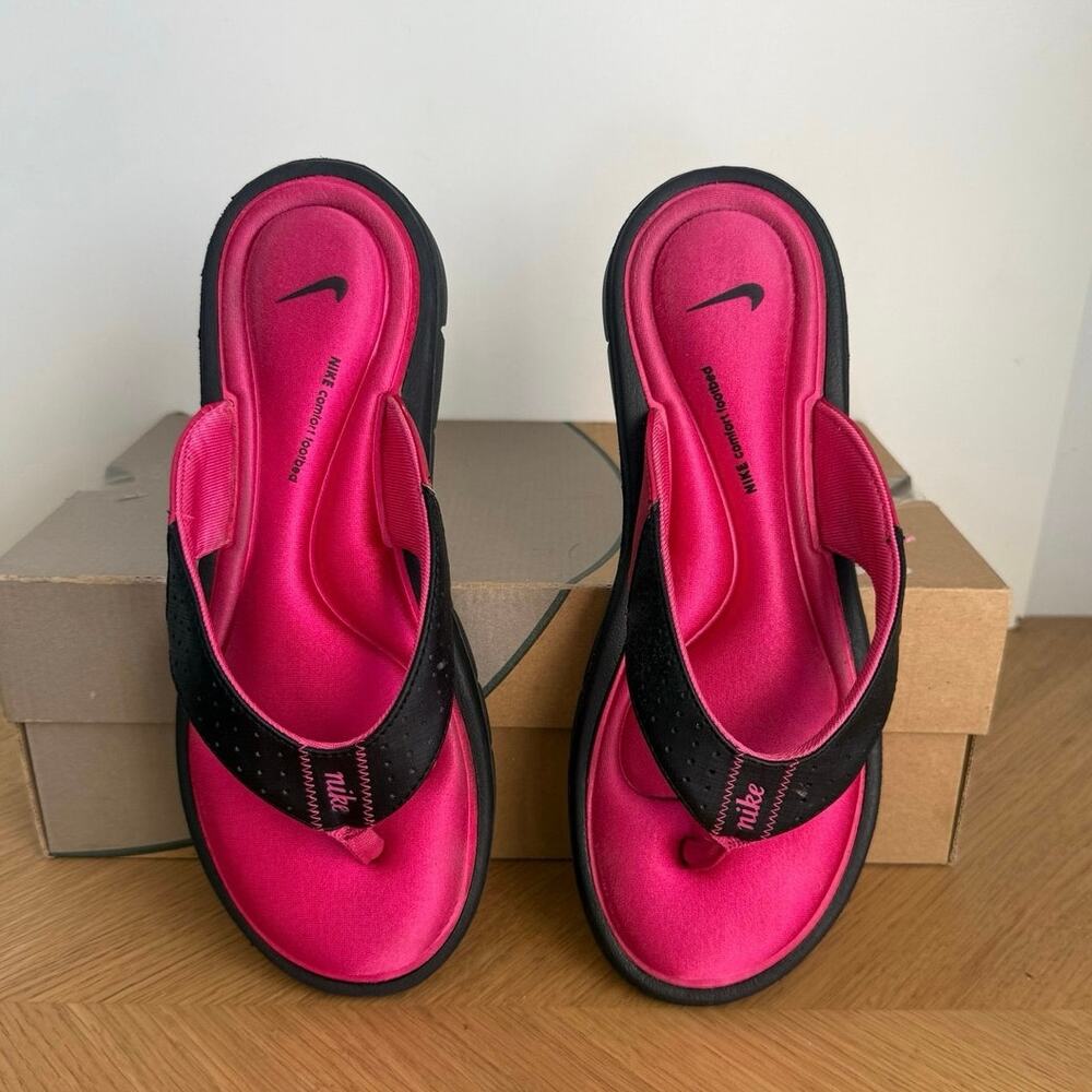 Nike Ultra Comfort Footbed ‘Pink/Black’ Women Slides - SZ 8